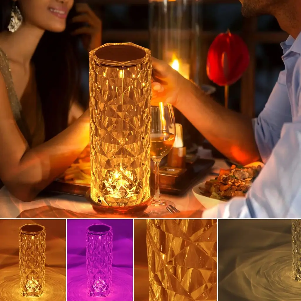 Rose Crystal Diamond Table Lamp 5.webp