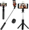 Q07 Bluetooth Selfie Stick With Light And Bluetooth Remote Control.webp
