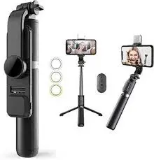 Q07 Bluetooth Selfie Stick With Light And Bluetooth Remote Control 2.webp