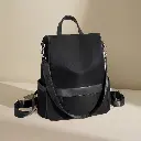 New Design Women Backpack Nylon Waterproof Anti-Theft Travel Bagpack (Black).webp