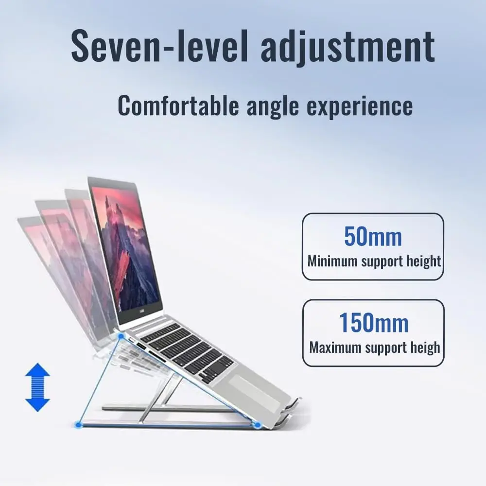 Aluminum Alloy Adjustable & Foldable Laptop Stand 3.webp